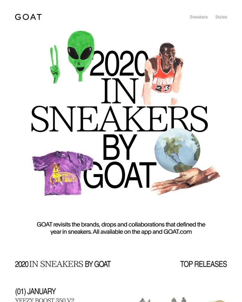 Goat - 2020 in Sneakers by GOAT