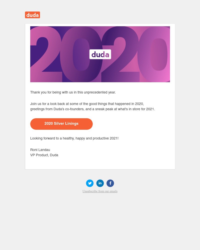 Duda - 2020 Year in Review: You are the ❤️ of Duda