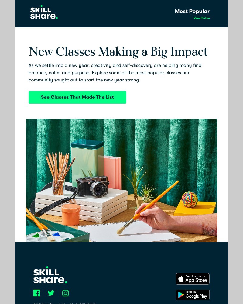 Skillshare - 2021’s Most Popular Classes (So Far)