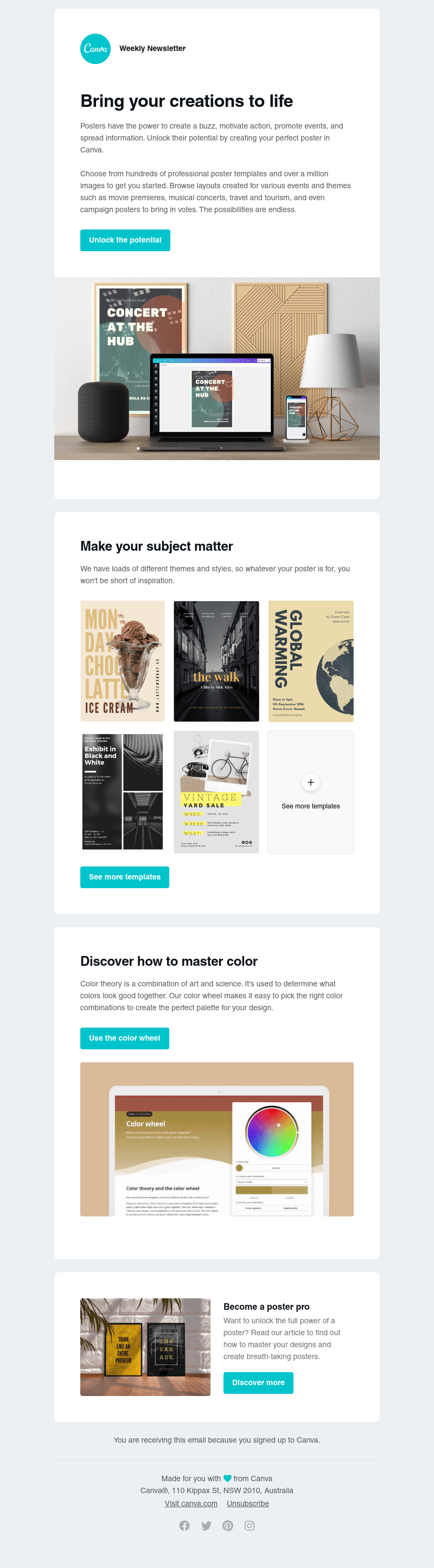 Canva - Create standout posters with Canva