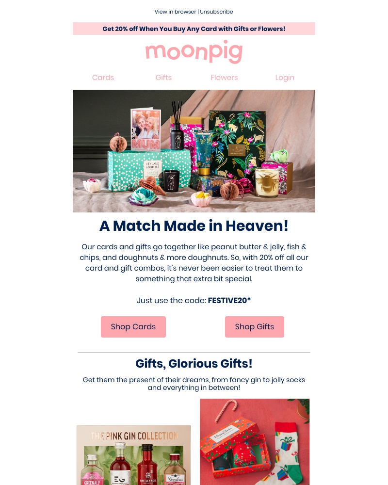 Moonpig - [21/11/2019] - 20% off card and gift combos! 🎁💥