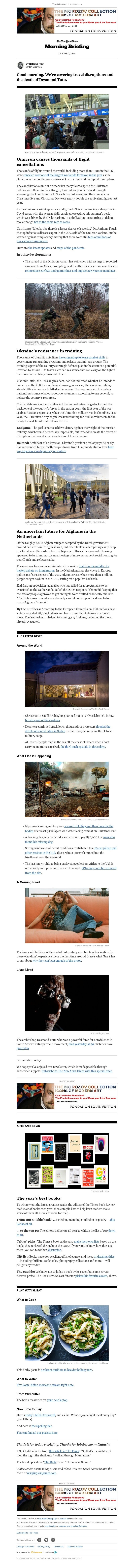 The New York Times - Your Monday Briefing