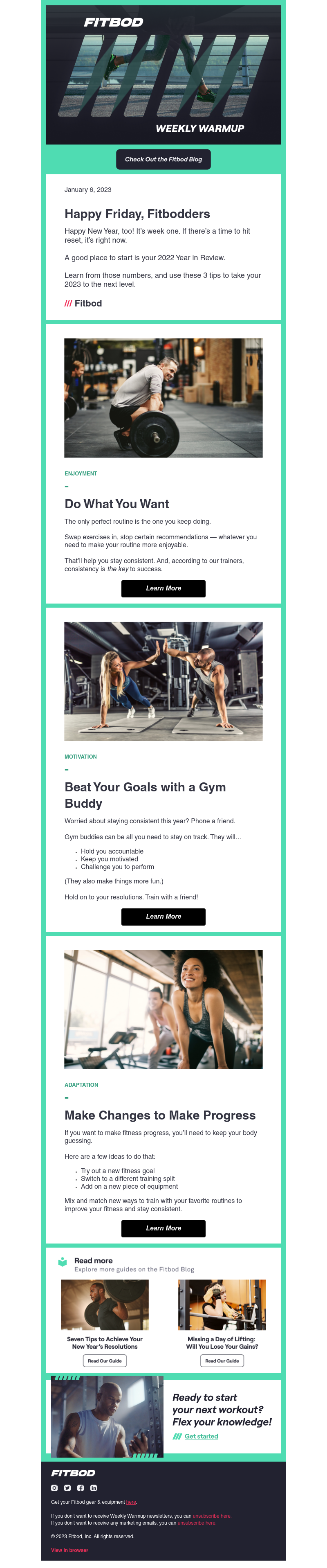 Fitbod - 🏋️🎉Happy New Year!  [Weekly Warmup]