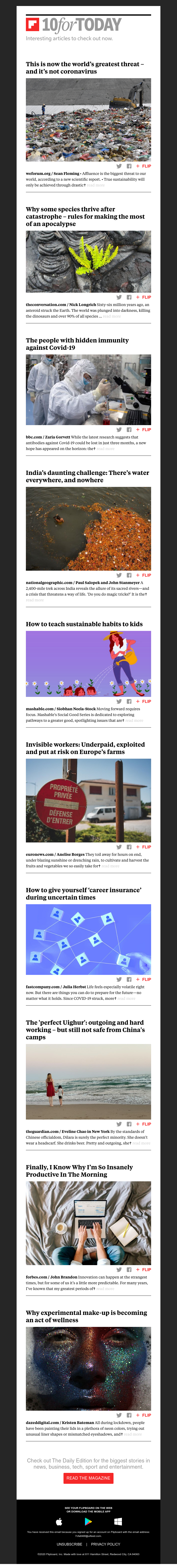 Flipboard - The world’s greatest threat—and it’s not coronavirus