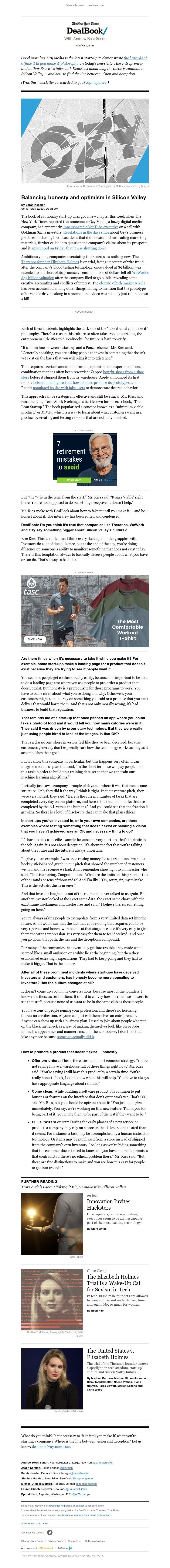 The New York Times - DealBook: Fake it til you make it