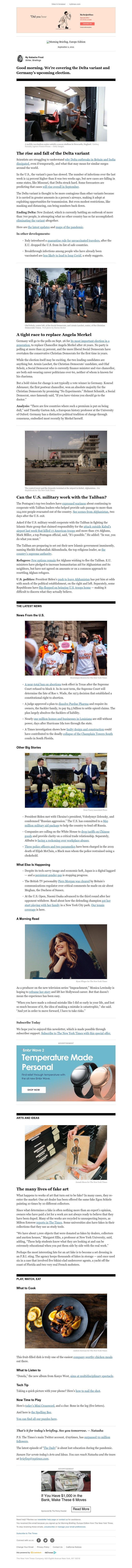 The New York Times - Your Thursday Briefing