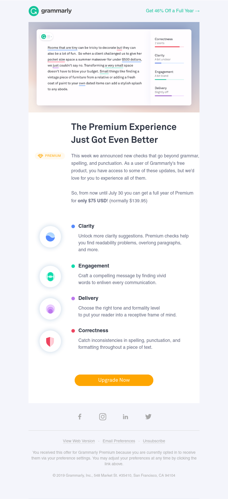 Grammarly - Get one year of Premium for just $75 (hint: you'll save a lot)