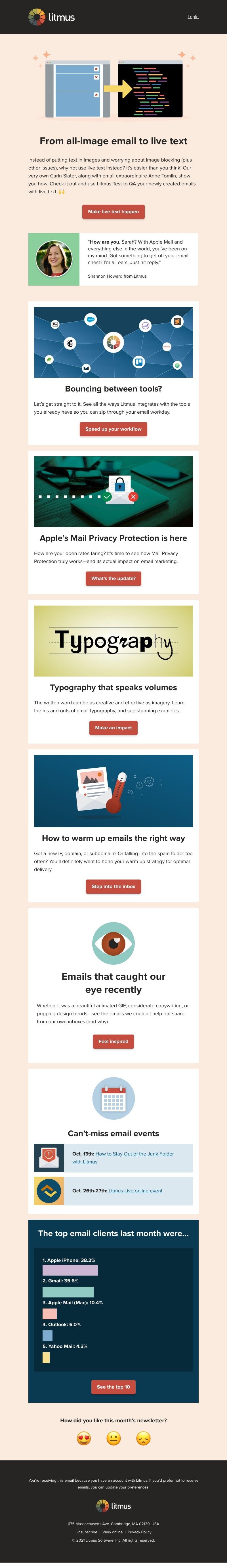 Litmus - Transforming all-image emails into live text