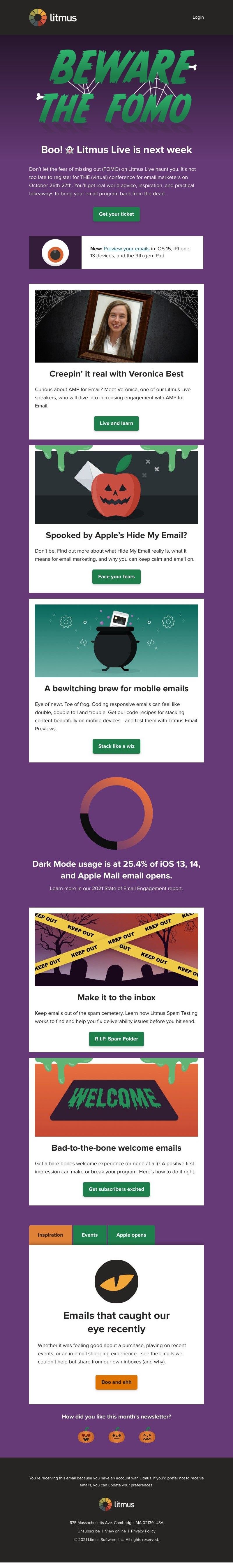 Litmus - Email tricks & treats at Litmus Live—next week!
