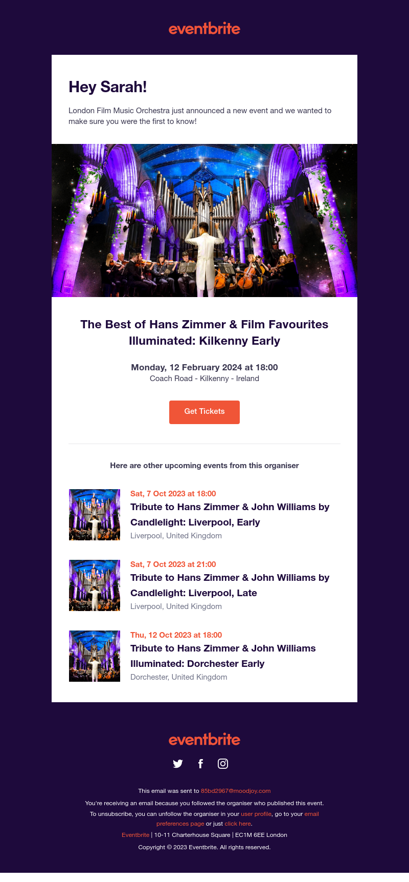 Eventbrite - Don't miss this new event by London Film Music Orchestra on 12 Feb!