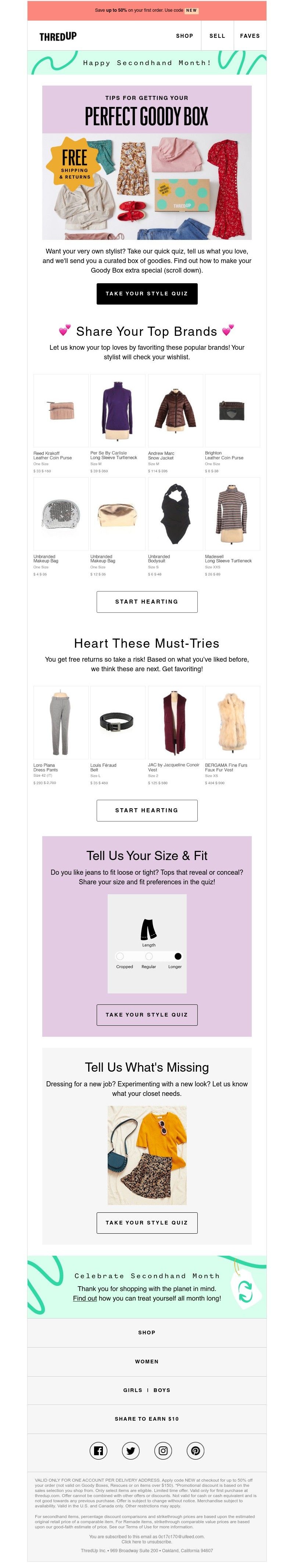 thredUP - Want a perfect Goody Box? Do this.