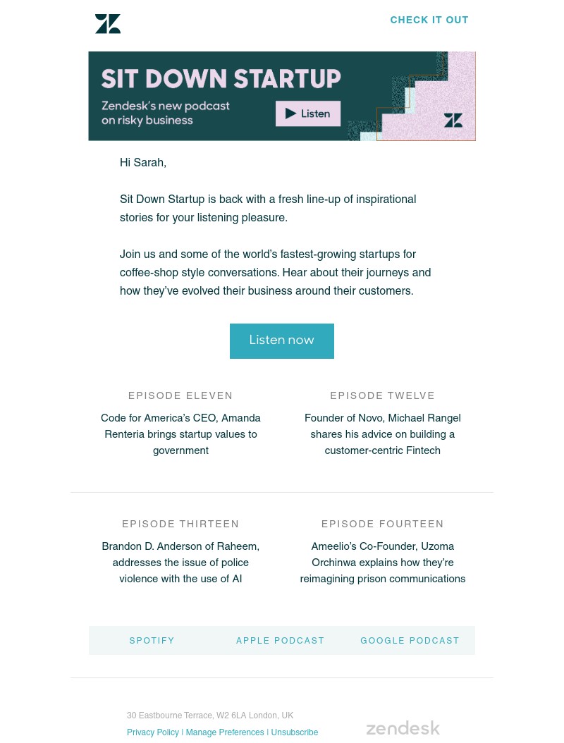 Zendesk - Sit Down Startup is back with some more inspirational stories