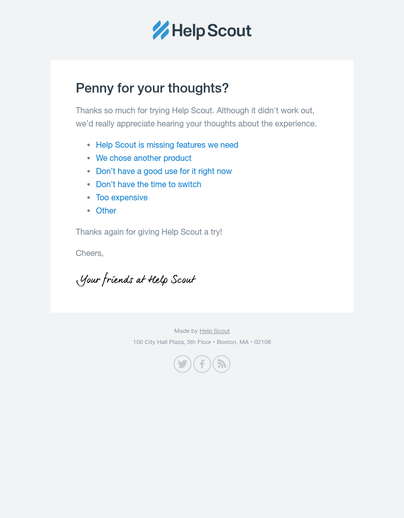  - Penny for your thoughts?