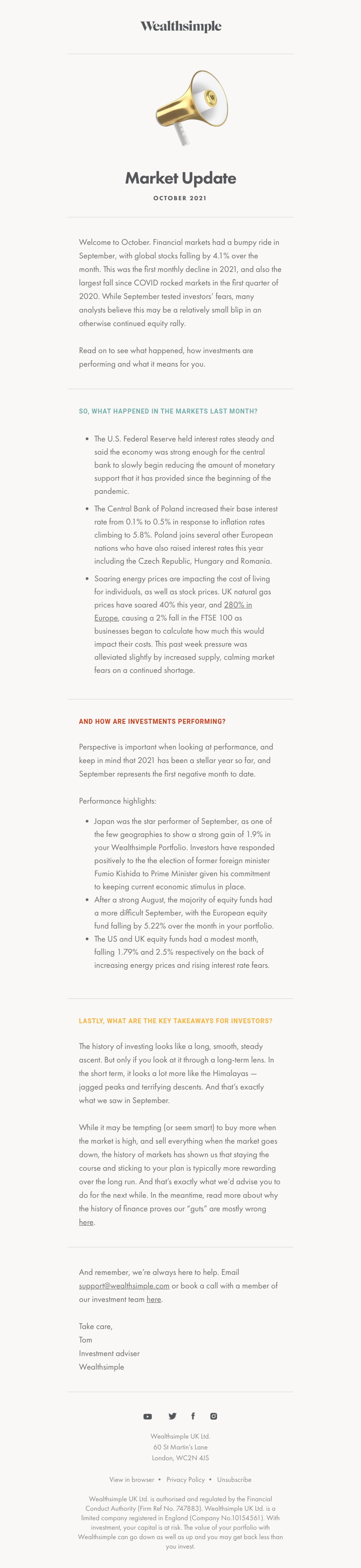 Wealthsimple - October Market Update