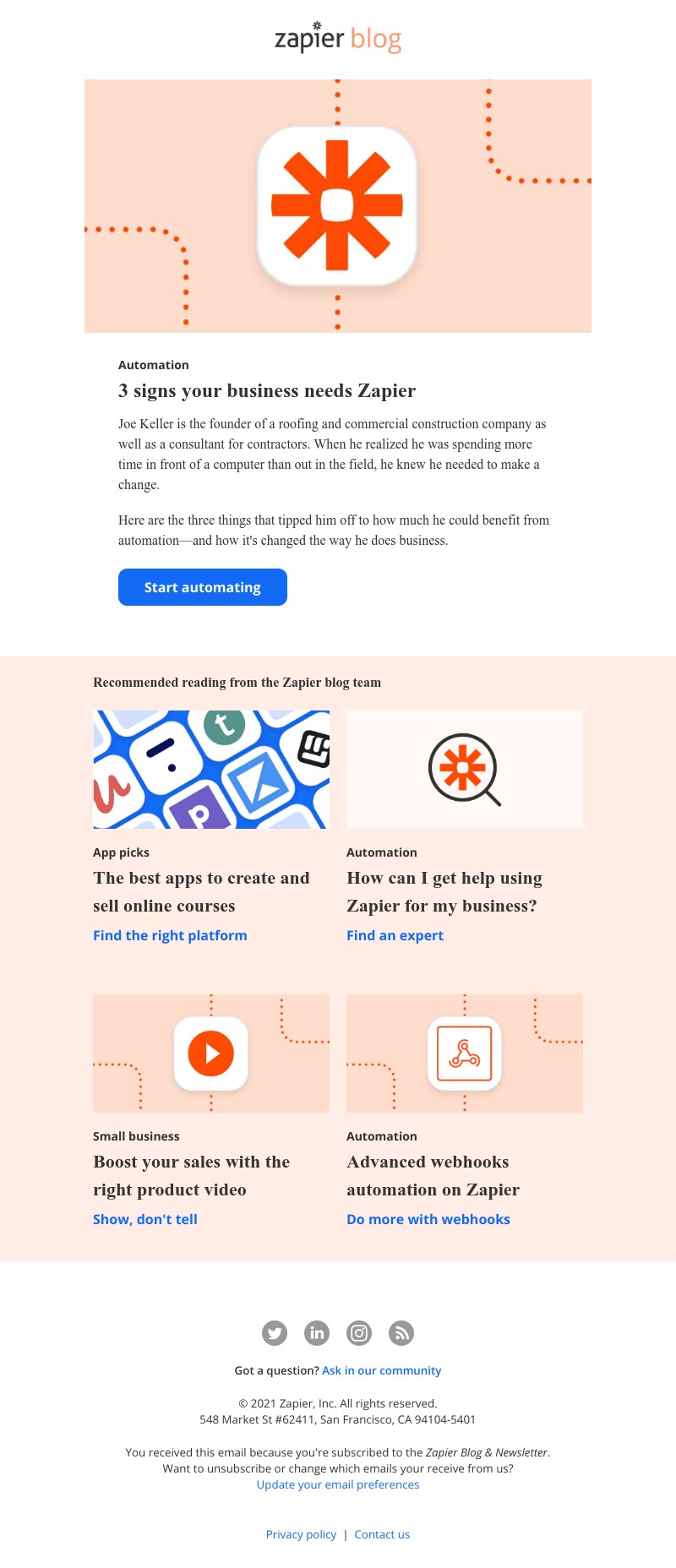 Zapier - How I knew automation would help my business