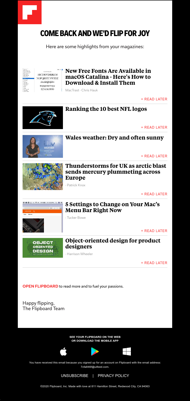 Flipboard - Stories from Graphic Design, UI Design, Weather (UK) and more in your FlipDigest.