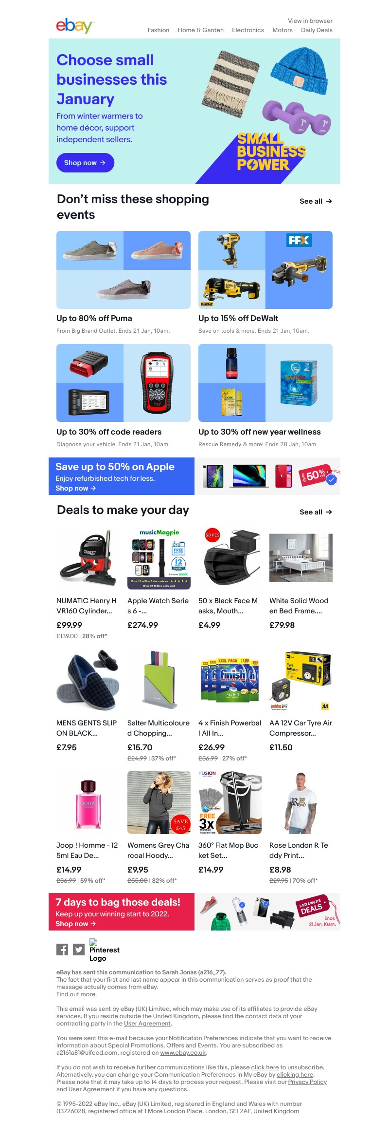 eBay - Shop from small businesses this January 📅 💪
