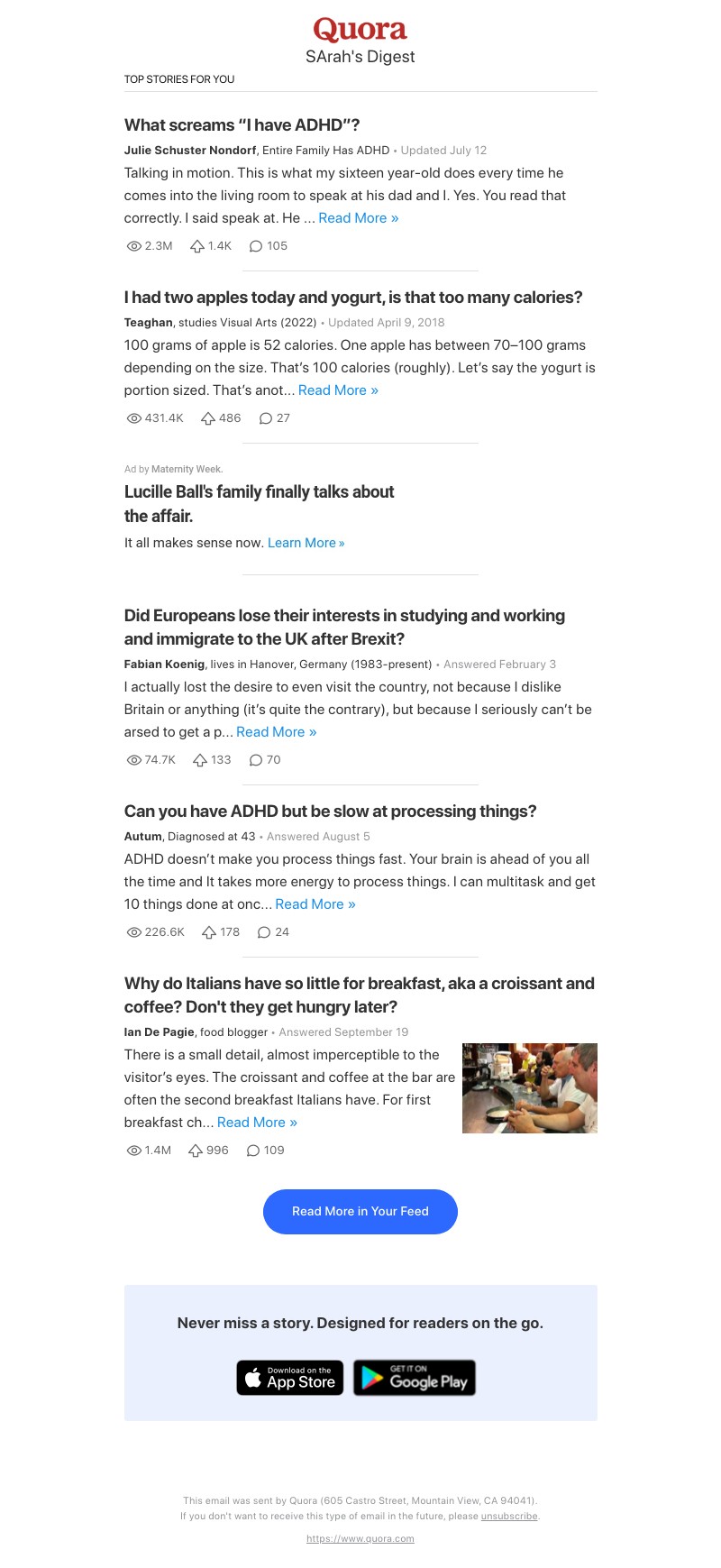 Quora - What screams “I have ADHD”?
