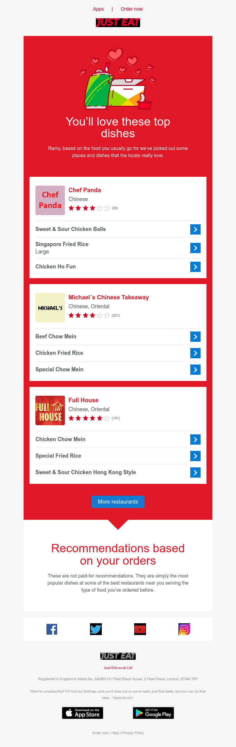 Just Eat - Ramy, make it a midweekender