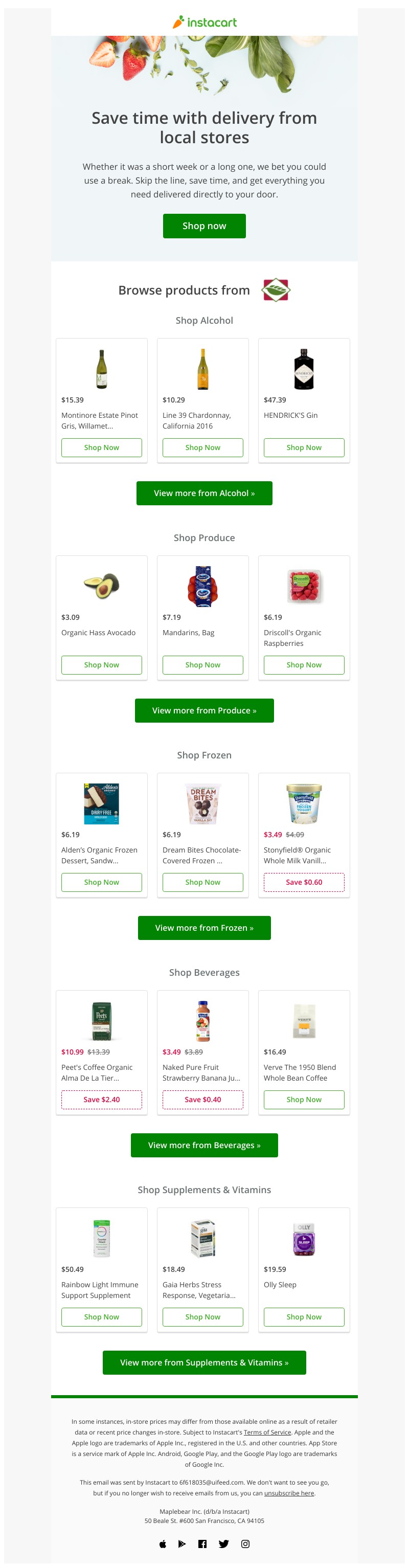 Instacart - Get deliveries from New Leaf Community Markets by Instacart!