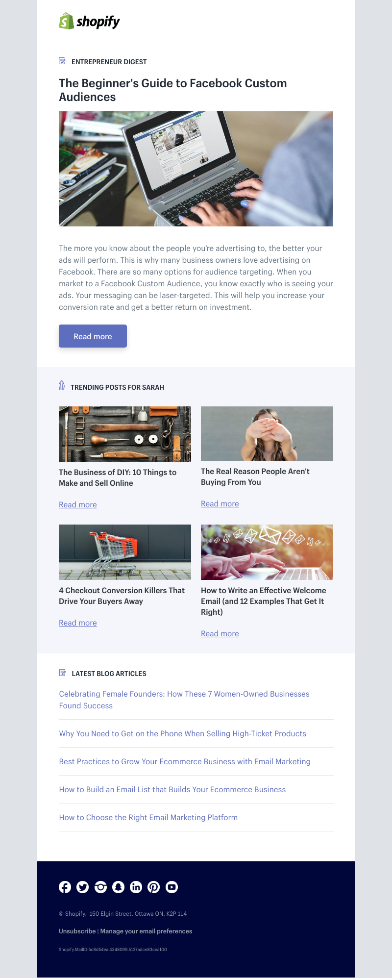 Shopify - The Beginner's Guide to Facebook Custom Audiences