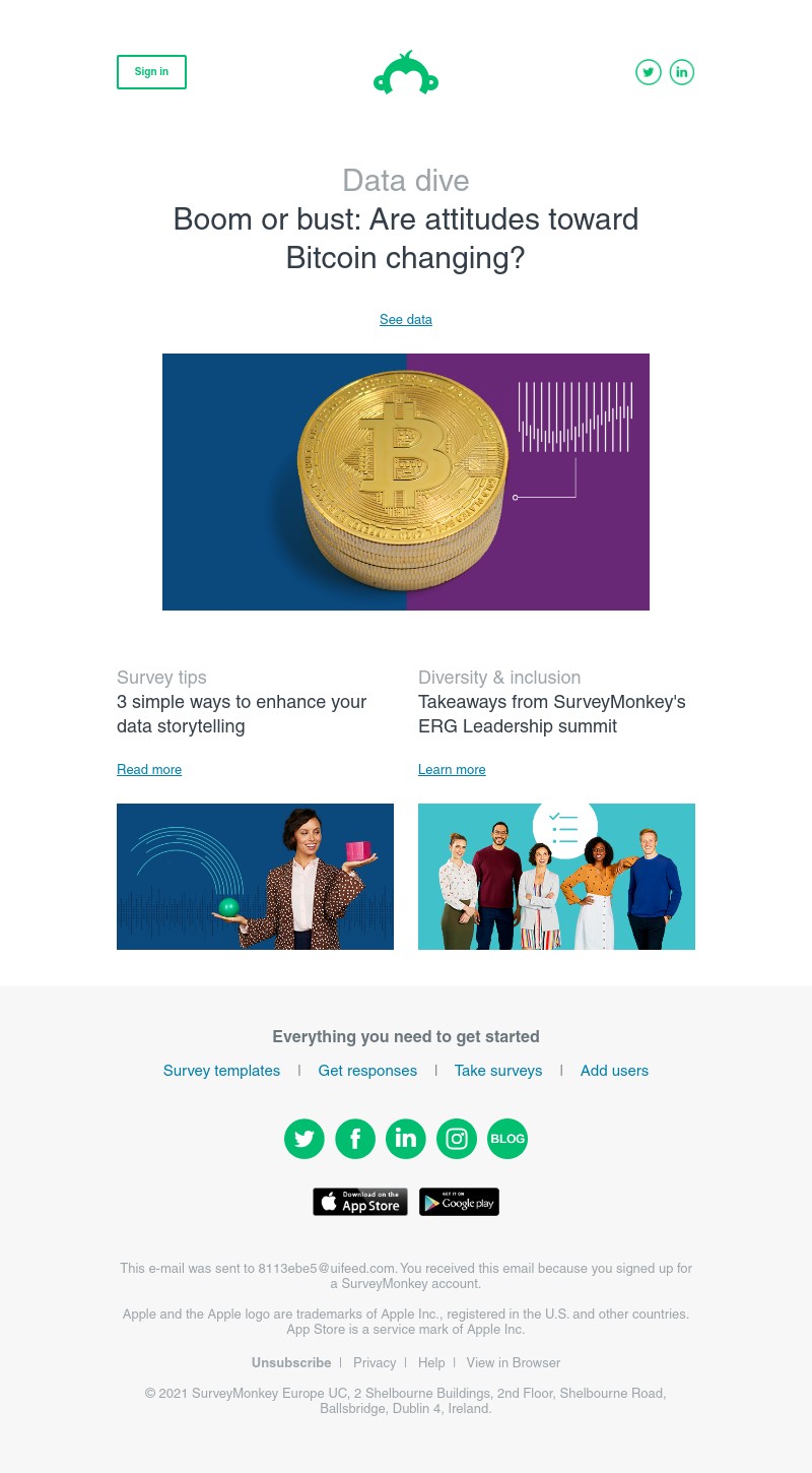 SurveyMonkey - Newsletter: April 2021
