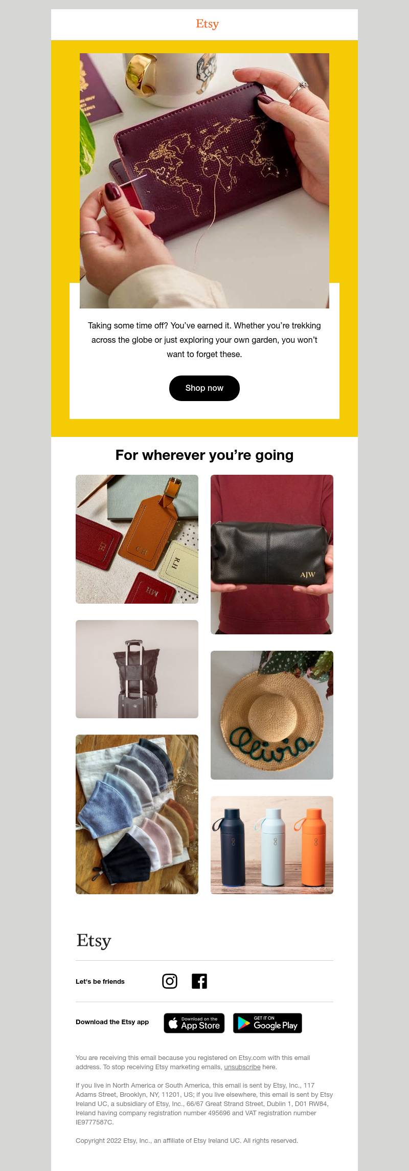 Etsy - You deserve a break