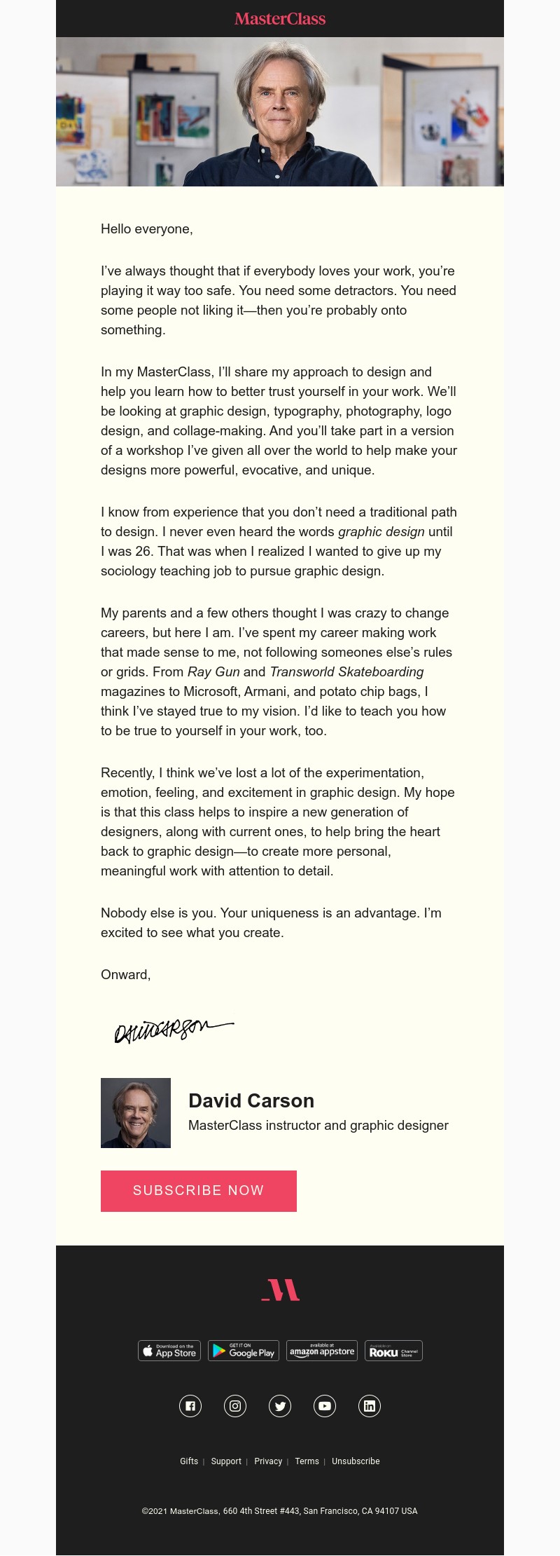  - My MasterClass on graphic design is here