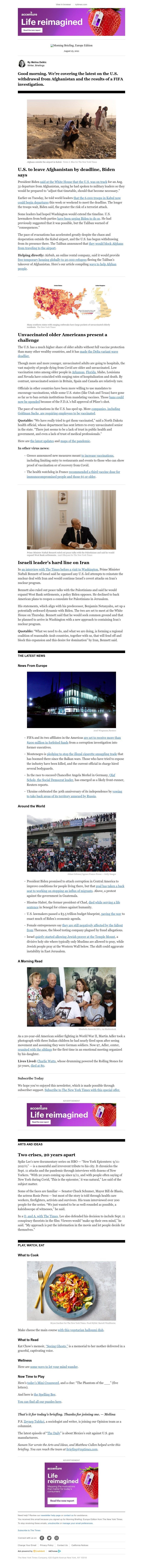 The New York Times - Your Wednesday Briefing