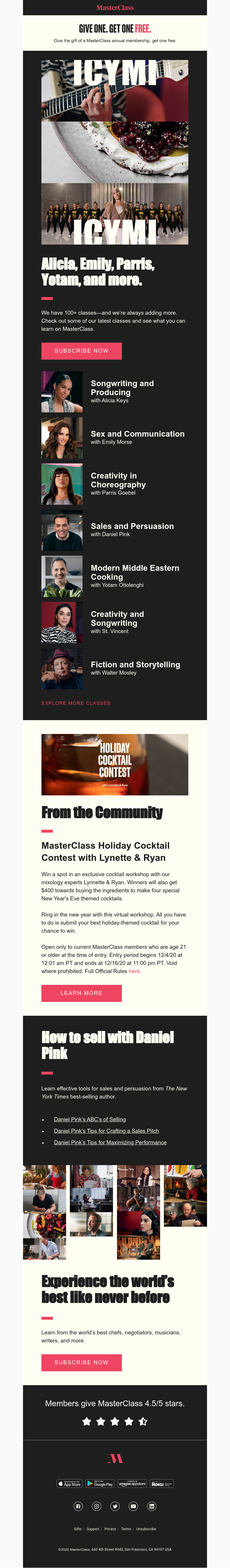  - Check out our newest classes