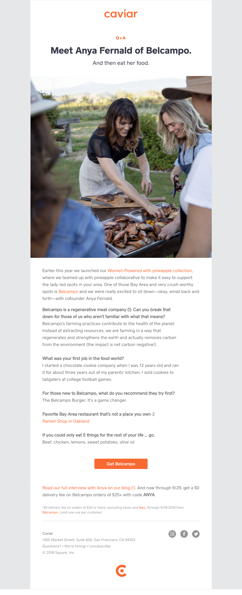  - Get to know the very cool Anya Fernald of Belcampo