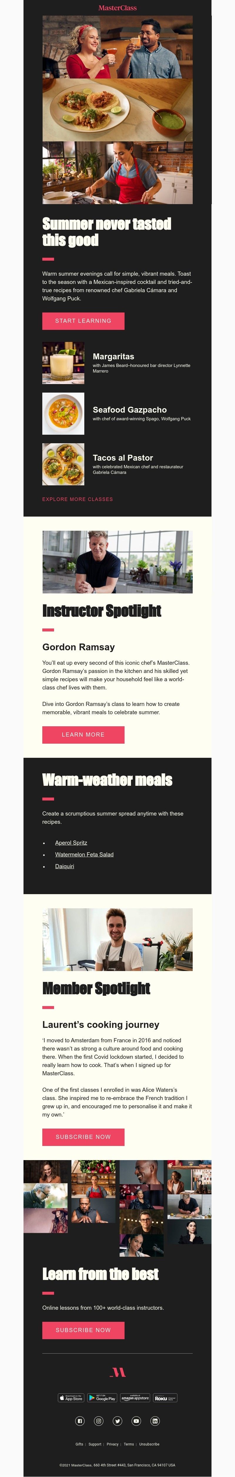  - Make a summer meal to remember