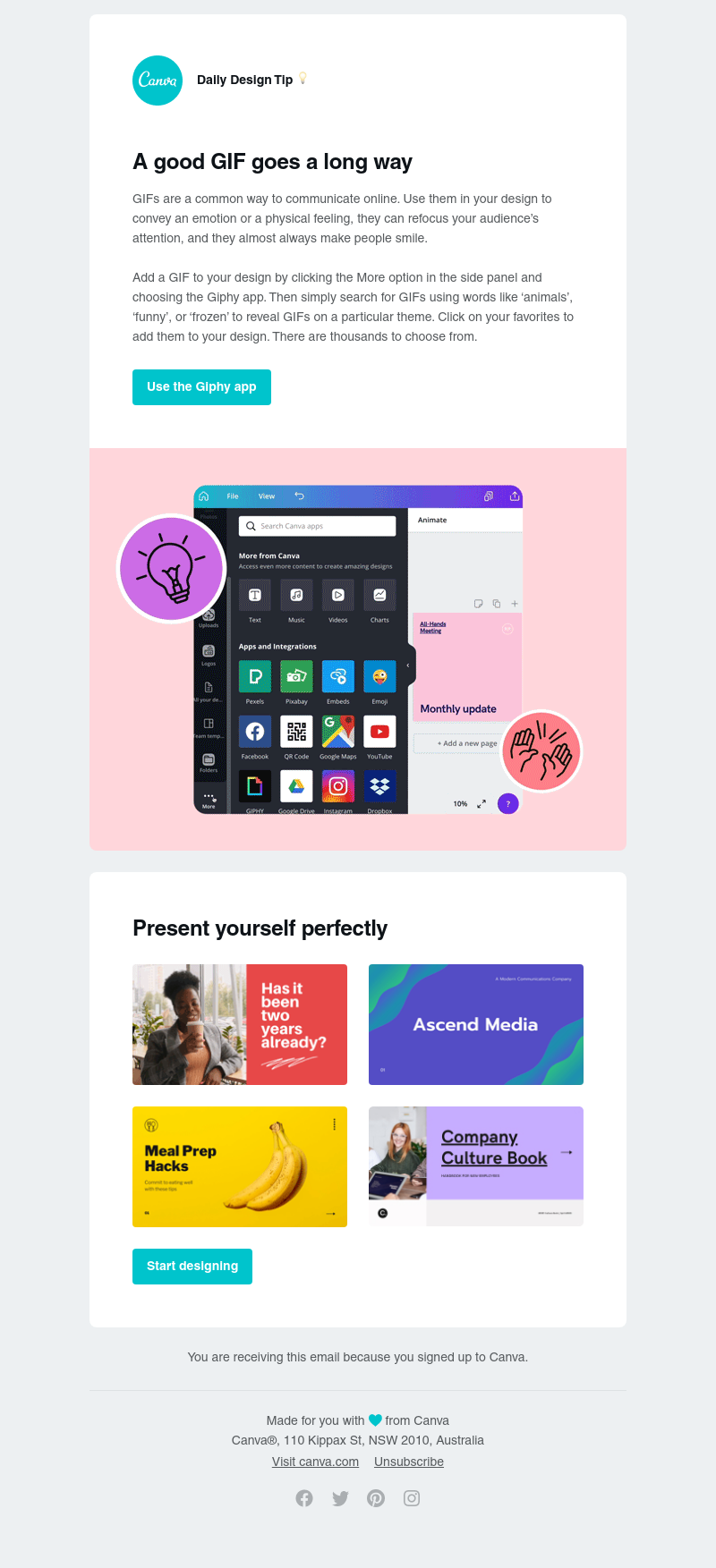 Canva - Add GIFs to your design in a single click