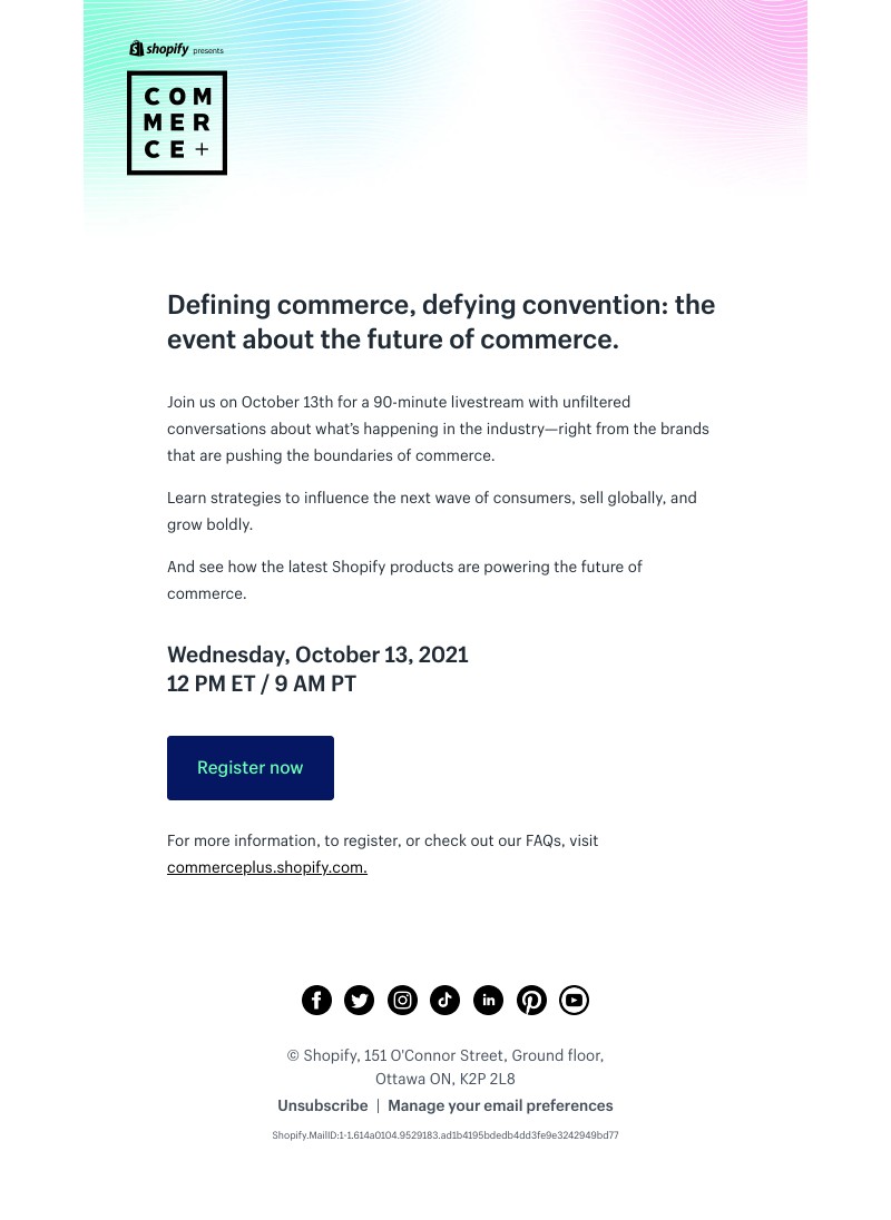 Shopify - You’re invited to Commerce+