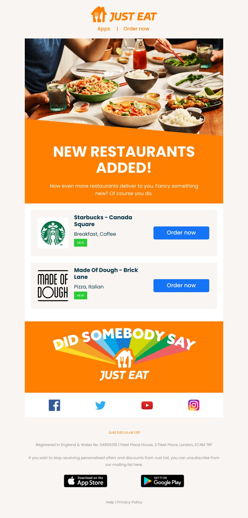 Just Eat - There’s a new kid on the block