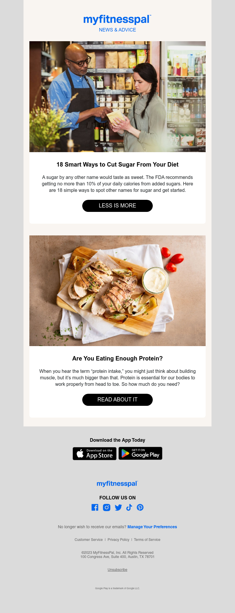 MyFitnessPal - 18 Smart Ways to Cut Sugar From Your Diet