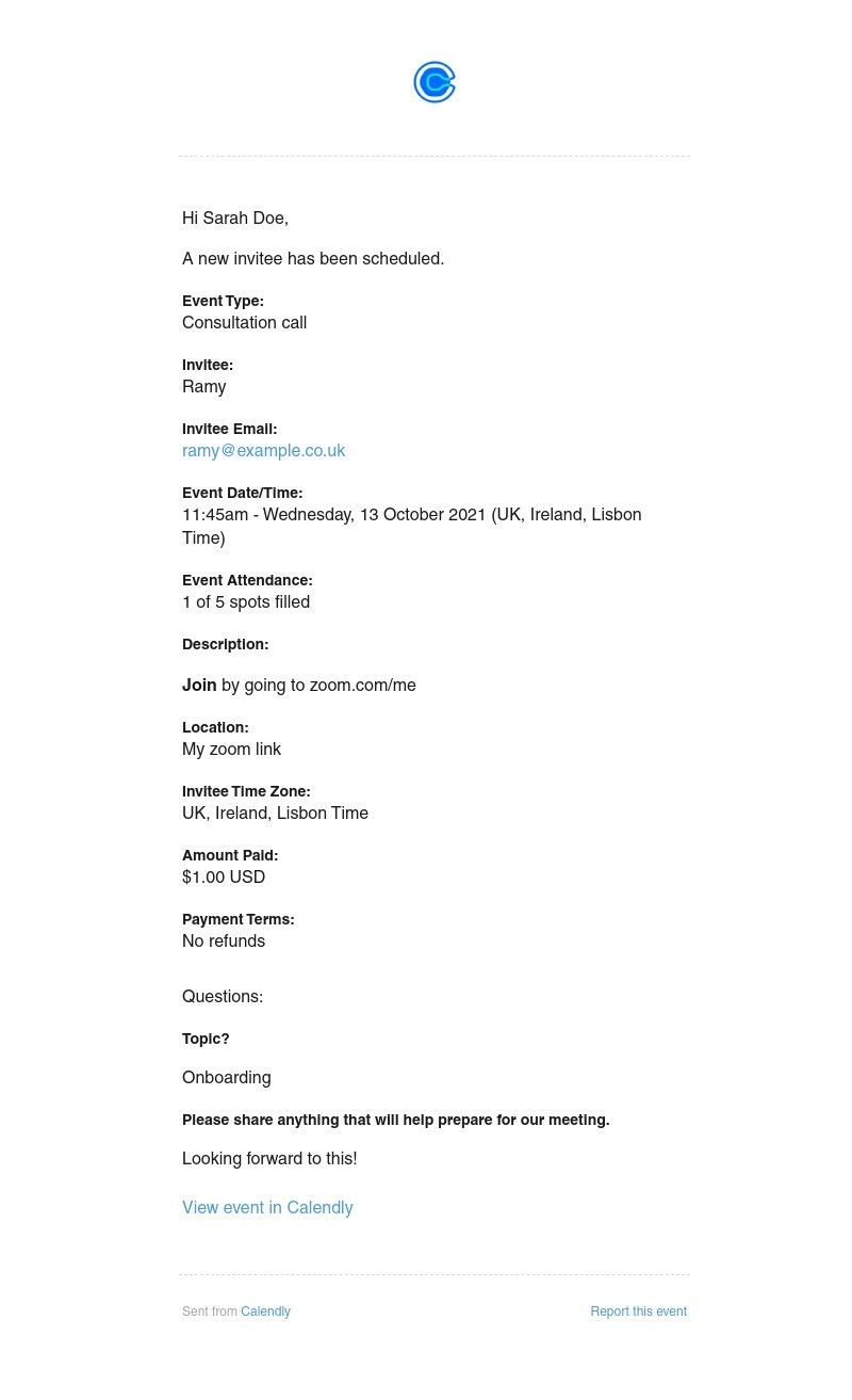 Calendly - Ramy is attending Consultation call - 11:45am Wed, 13 Oct 2021