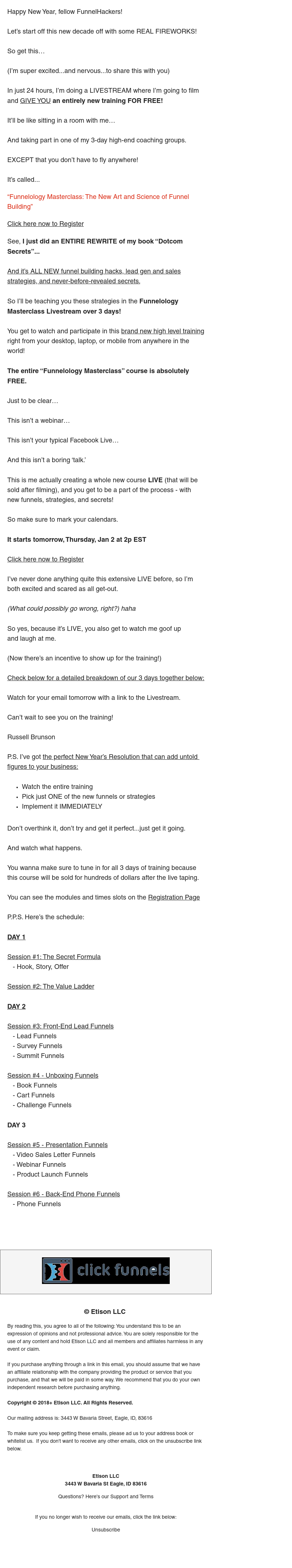 ClickFunnels - Want my new Funnelology Masterclass for FREE?