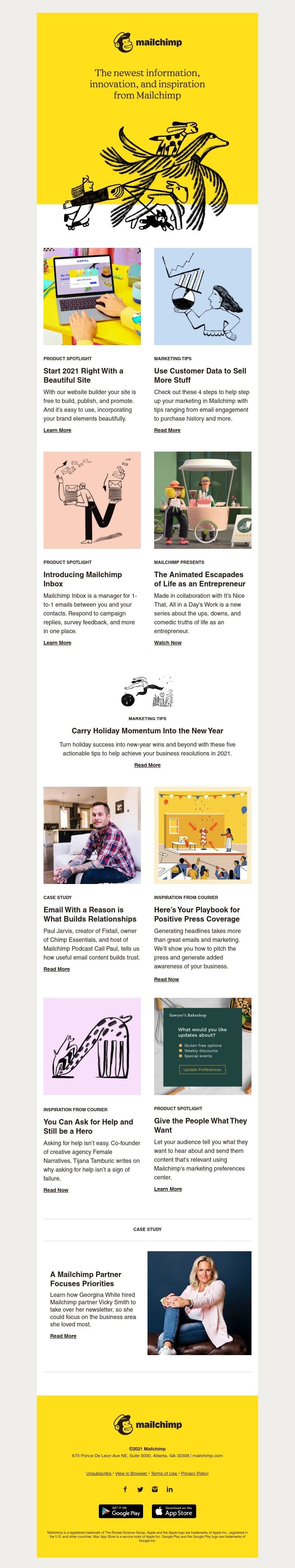 Mailchimp - Marketing Tips to Mark the New Year