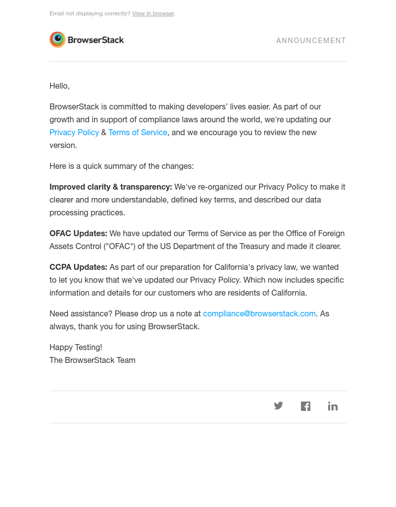  - We're updating our Terms of Service and Privacy Policy