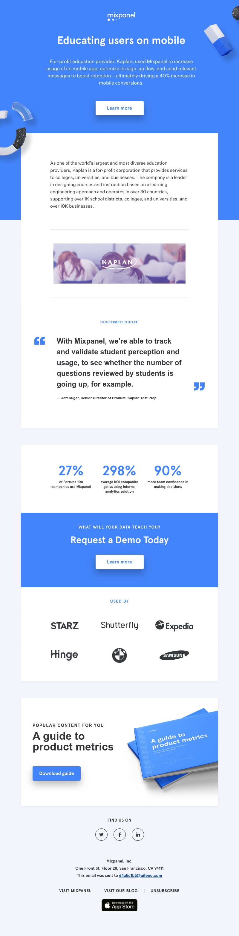 Mixpanel - In today’s digital age, see how Kaplan increased mobile conversions by 40%