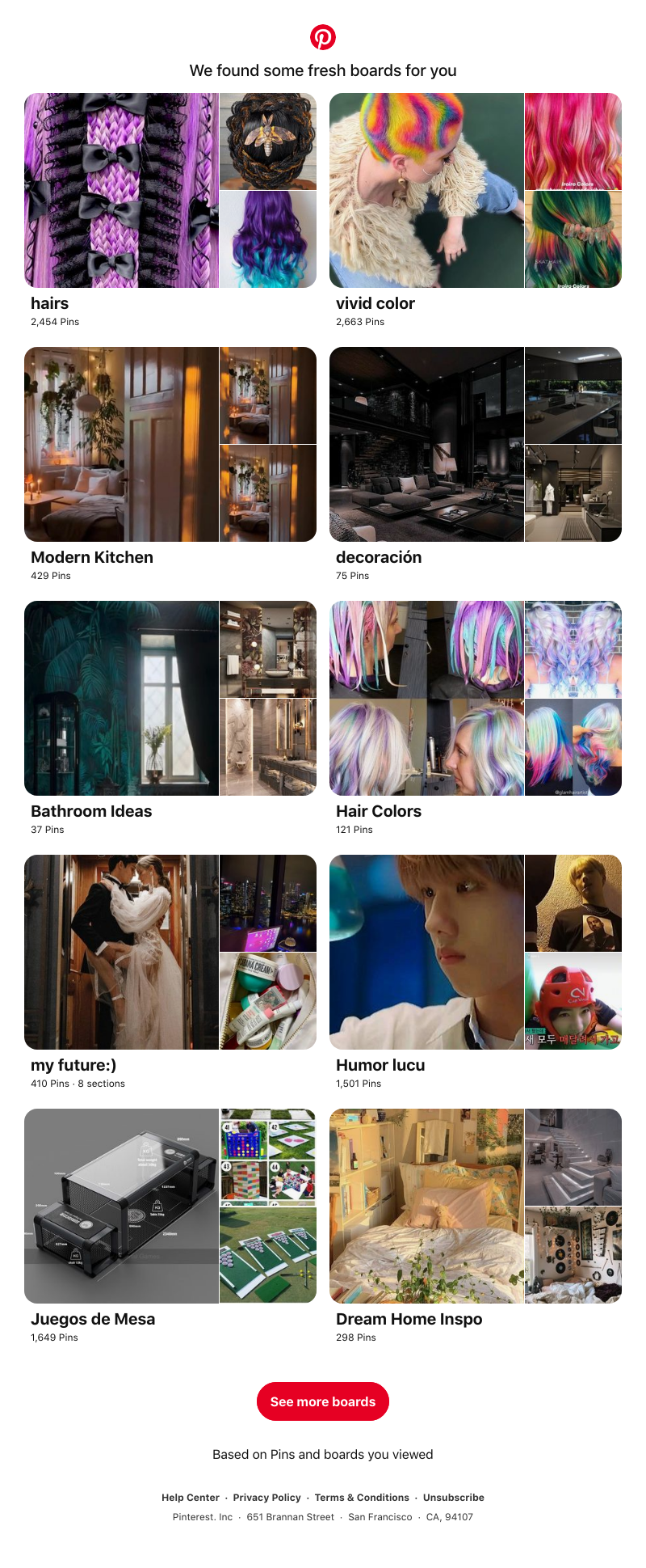 Pinterest - "hairs", "vivid color" and 8 other boards like yours