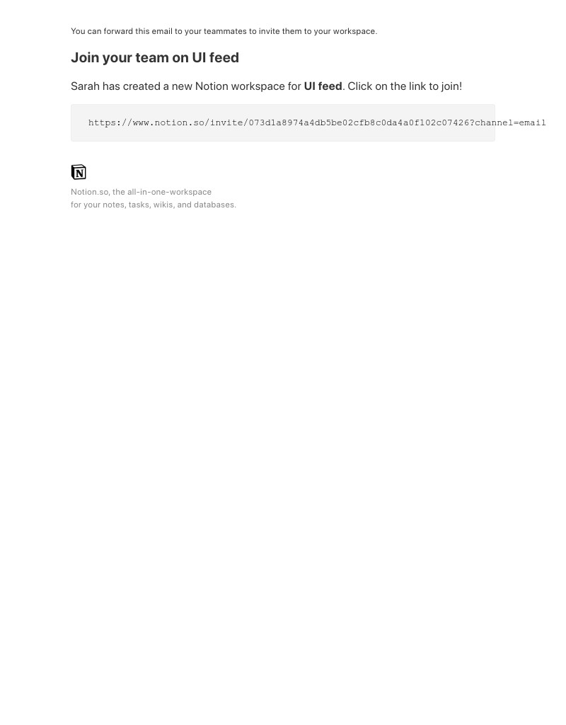  - Join your team on UI feed