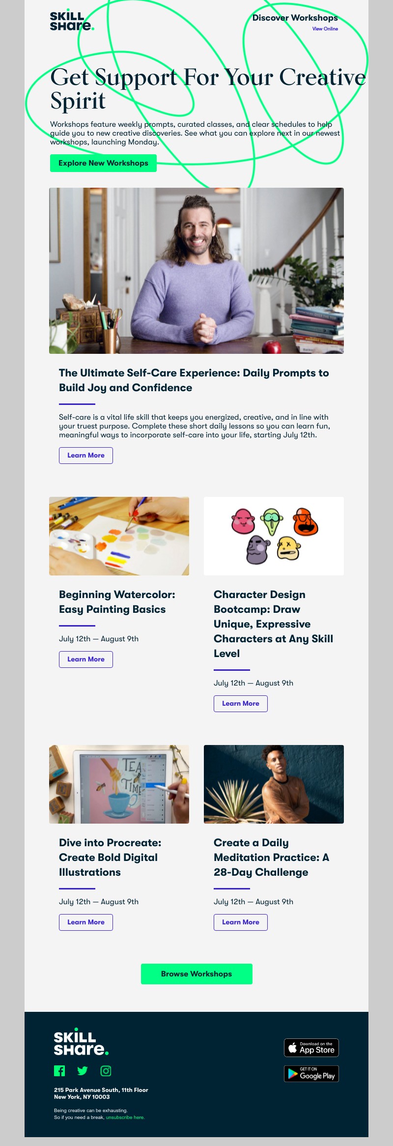 Skillshare - Launching Monday: 5 New Workshops for Sarah
