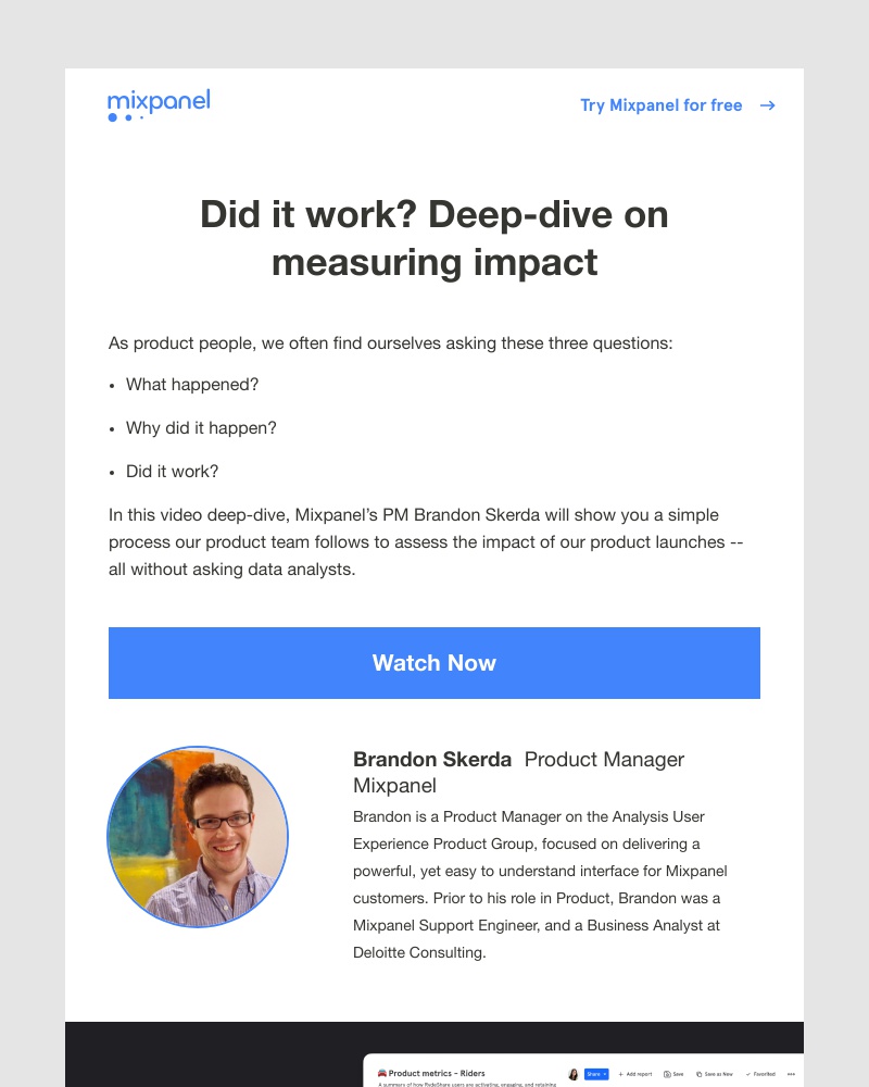 Mixpanel - 3 questions to build better products