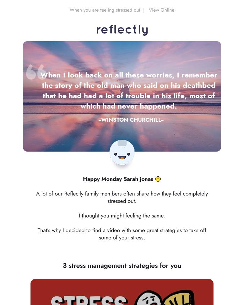 Reflectly - 3 stress management strategies you need to try now