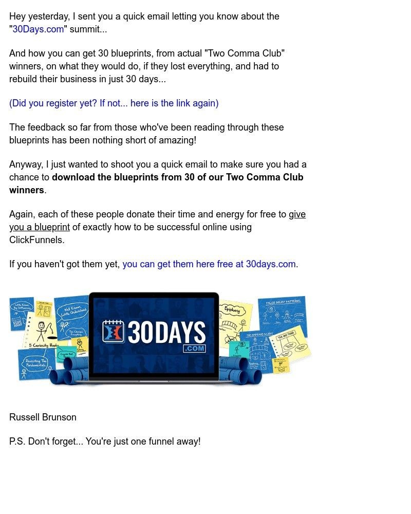 ClickFunnels - '30 Days' to online success...