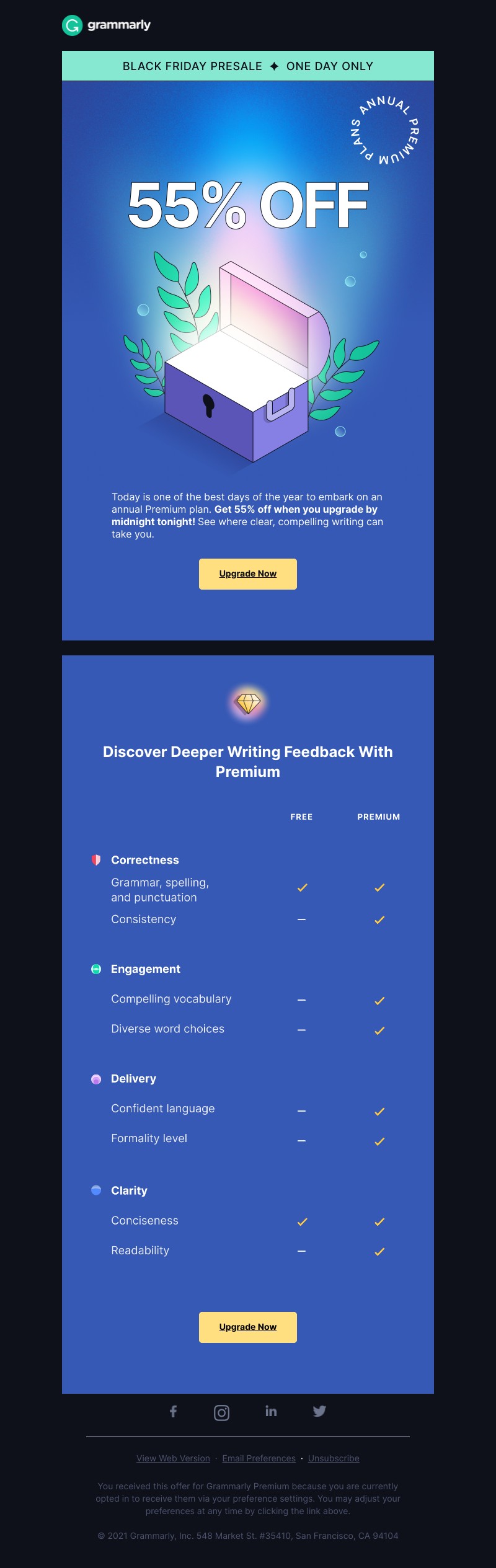Grammarly - IT’S HERE: 55% off annual Premium plans