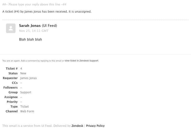 Zendesk - [UI Feed] There is an issue on the About page