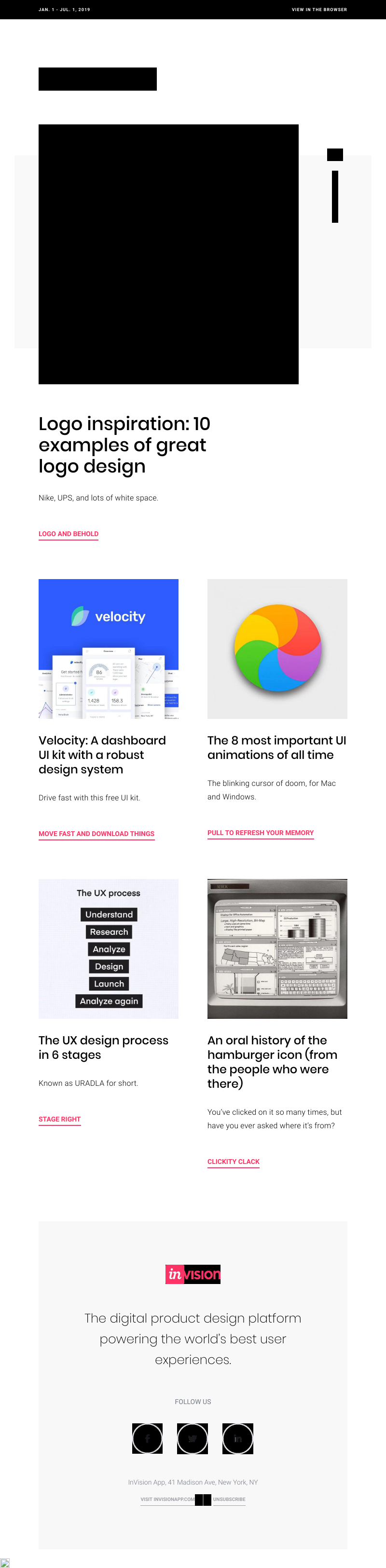 InVision - Inside Design’s best posts of 2019 (so far…)